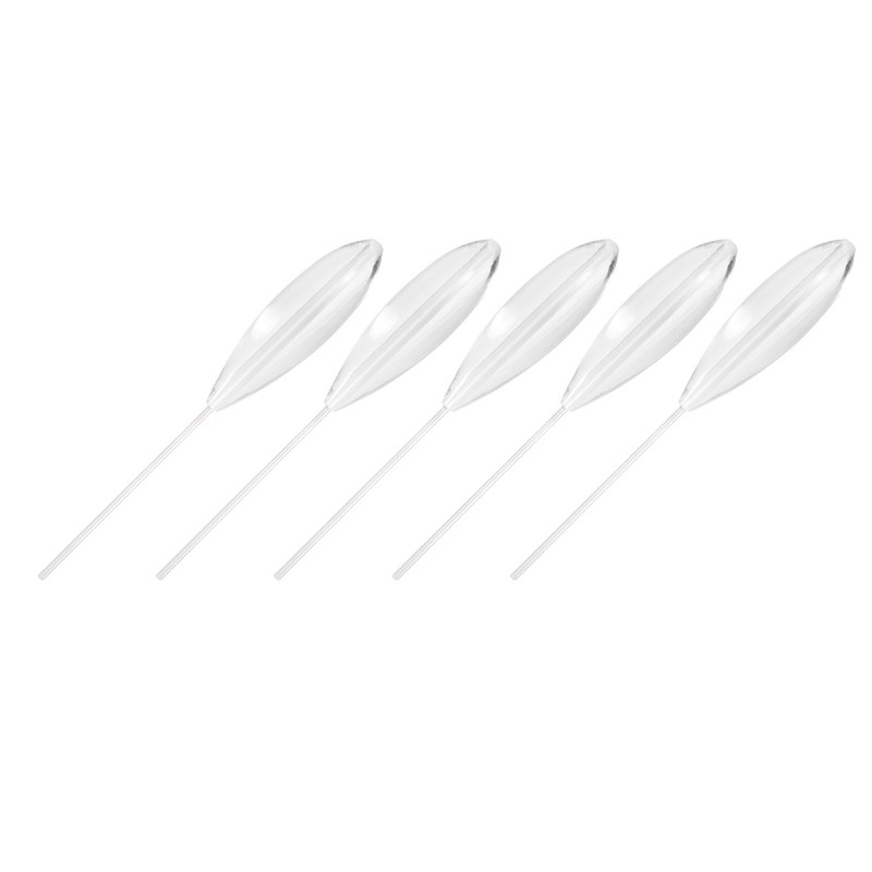 5pcs Clear Plastic Casting Bombarda Sinking Fly Fishing Spinning Floats