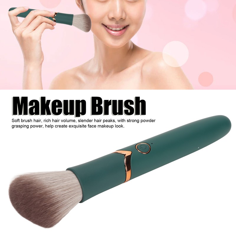 USB Rechargeable Makeup Brush 10 Gears Soft Fluffy Hair Electric