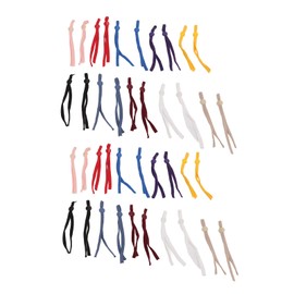 Pack of 40 Elastic Mask Strap, High Density Braid DIY Production, Elastic Mask Cord with Adjustable Buckle, Multiple Colours, Random Colour, Colourful Band for DIY Mask Making, Mask Decoration