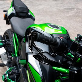 ZEXDDI Suitable for Z650 Z 650 Ninja650 Ninja 650 650R 2017-2025 2024 Motorcycle Hand Guard Aluminium Handlebar Brake Clutch Lever Hand Guard Protector (Black)