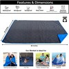 BRAWNTIDE Large Outdoor Waterproof Blanket - Quilted, Extra Thick Fleece,