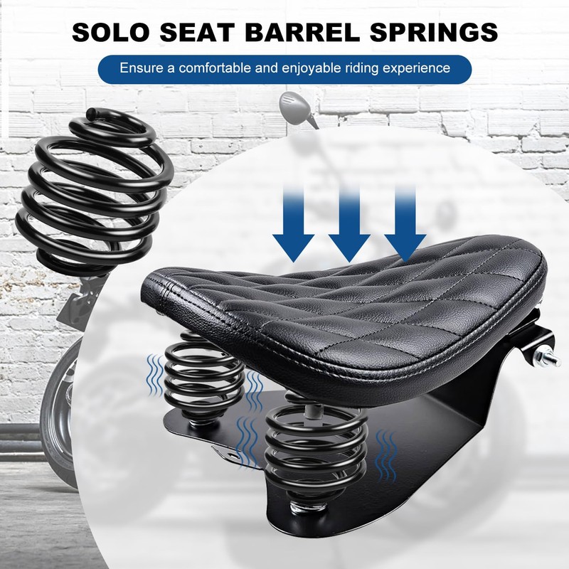 AEEAST Motorcycle Solo Seat Springs, 2 Inch Seat Spring Bracket