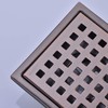 Square Shower Drain 4 inch, Nicmondo 304 Stainless Steel Point