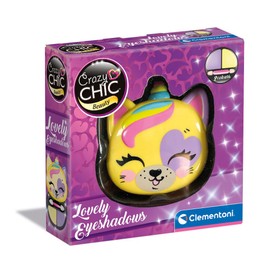 Clementoni 18819 Crazy Chic - Lovely Eyeshadow: Tiger - Eyeshadow Makeup Safe and Hypoallergenic Cosmetic Set for Girls 6 Years, Easy to Wash with Water, Multi-Colour
