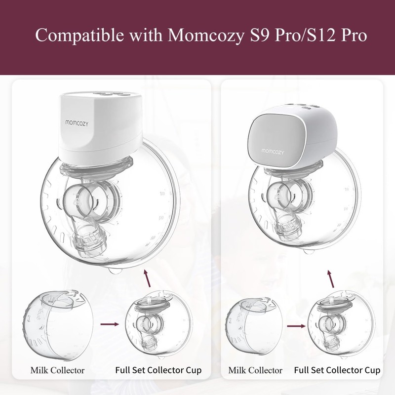 JIMOWANG Colector de leche para extractor de leche portátil solo