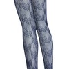 TBFT Blue lace tights fishnet stockings for women funky patterned