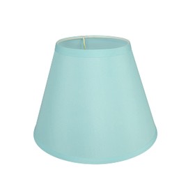Aspen Creative 58906A, Empire Uno Lamp Shade, Light Blue, 5" Top x 9" Bottom x 7" Slant Height, Slip UNO 33mm