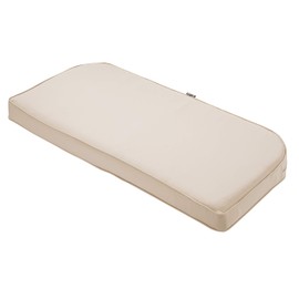 Classic Accessories Montlake FadeSafe Water-Resistant 41 x 18 x 3 Inch Contoured Outdoor Bench Cushion, Antique Beige