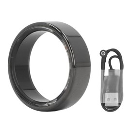 R02 Smart Ring IP68 Waterproof Fitness Tracker Smart Ring Pedometer Sleep Data Monitoring Sports Ring for Men Women Black 8
