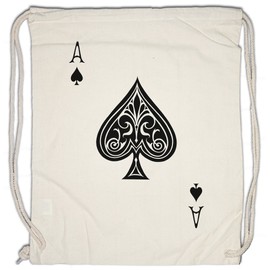Ace of Spades I Gym Bag Spade Ace Poker Card Casino Royal Flush Spades As