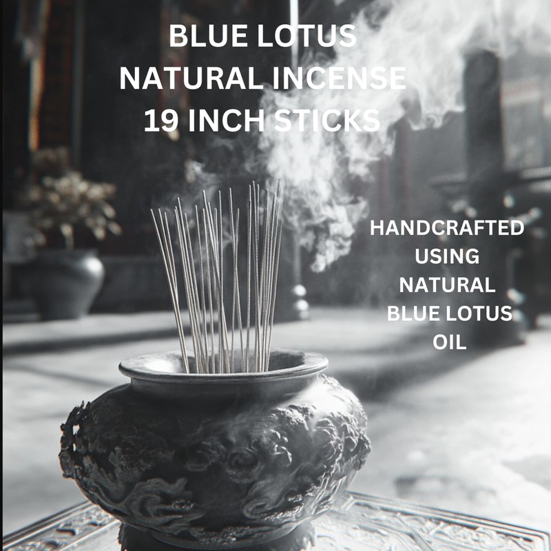 Blue Lotus 19 Inch Large Incense Sticks -Jumbo Long Burning