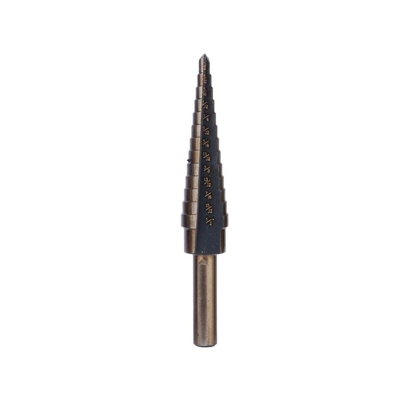 Cocoarm HSS Step Drill 5 Pieces Cone Drill Set Titanium