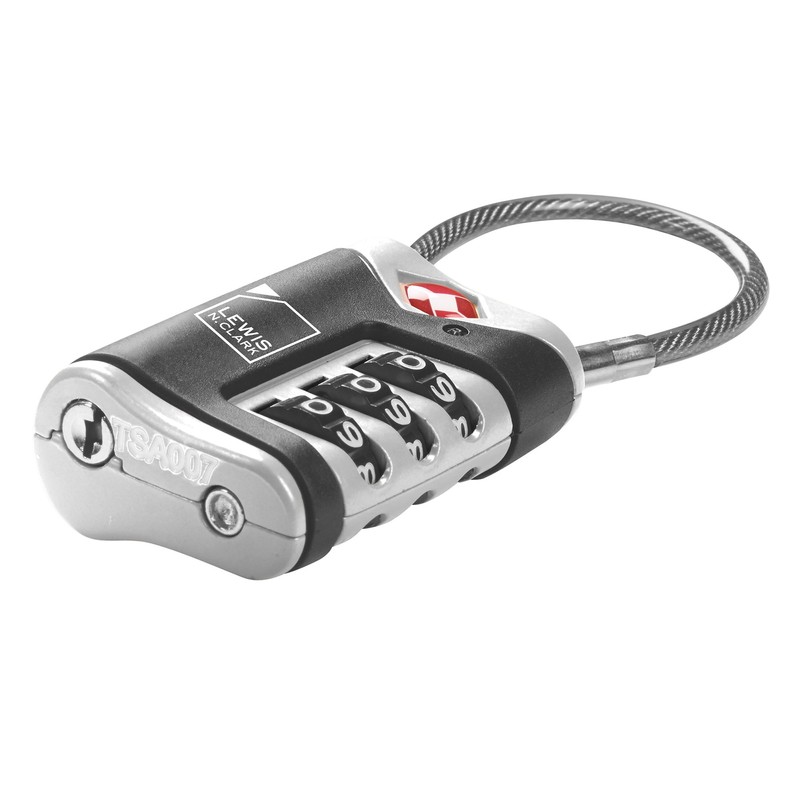 4014648 Lewis N Clark Travel Sentry Cable Lock 2 Pack
