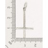 Inverted Cross, Pendant Made from 925 Silver