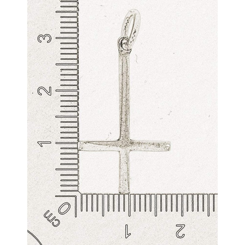 Inverted Cross, Pendant Made from 925 Silver