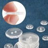 15MM Round Clear Button,150PCS Round Resin Buttons Sewing Buttons,2 Holes