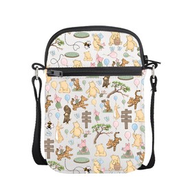 CMNIM Bear Character Crossbody Bag Oh Bother Honey Co Shoulder Messenger Bag Hundred Acr- Woods Inspired Gifts for Fan (Oh Bother Bear Mini CB)
