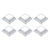 uxcell 6Pcs Post Base Cover, 2.5"x2.5" (Internal Size 1.3"x1.3") Metal