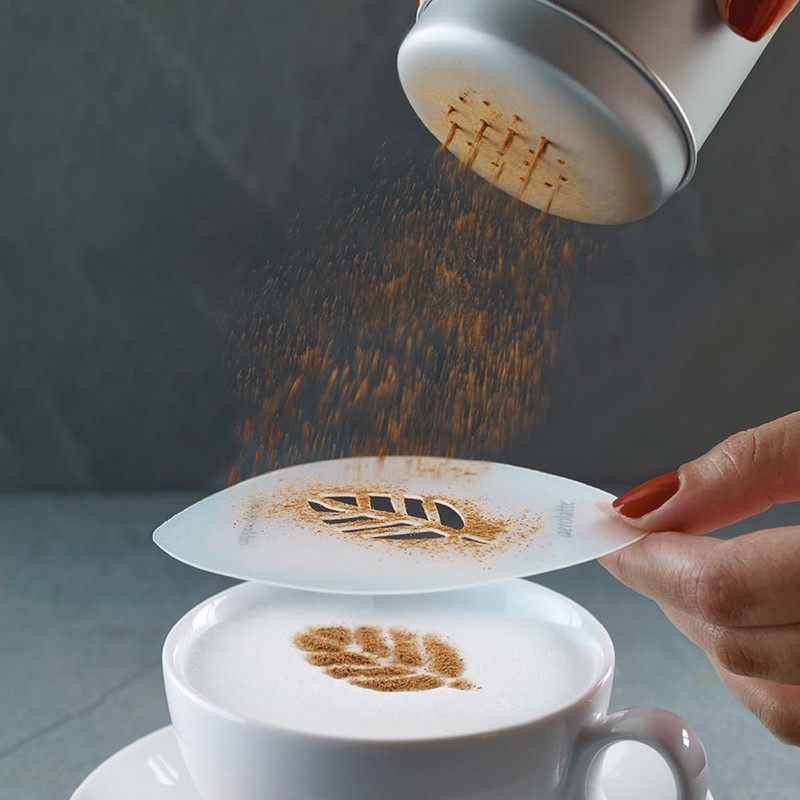 aerolatte CA2TIN Cappuccino Art Stencils, Set of 6 - Transparent
