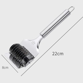 Pasta Noodle Cutter,High Grade Stainless Steel Pasta Spaghetti Maker Noodle Lattice Roller,Dough Cutter Mincer Kitchen Cooking Tools