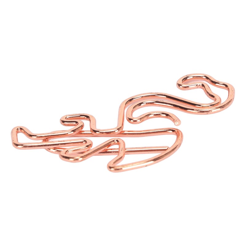 100pcs Flamingo Paper Clip Cute Animal Shape File Note Page