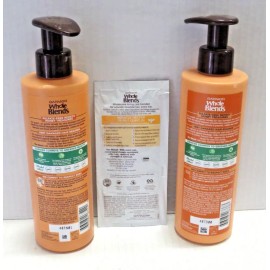GARNIER WHOLE BLENDS REPLENISHING SHAMPOO & CONDITIONER 12 OZ + FREE SACHET 3PCS