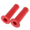 HANSWD 22mm Motorcycle Rubber Handle Grips Left and Right Set