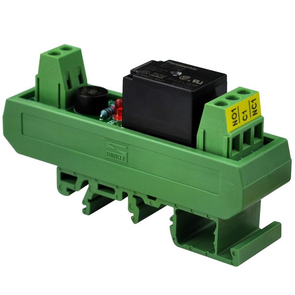 Electronics-Salon AC/DC 5V Slim DIN Rail Mount 10Amp SPDT Power