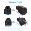 Tmyjfjingxi 2 Sets Extension Cord Repair Ends Male and Female