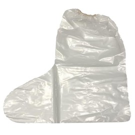 Homexk Disposable Vinyl Shoe Cover, Clear 20 Sheets 10 Pairs