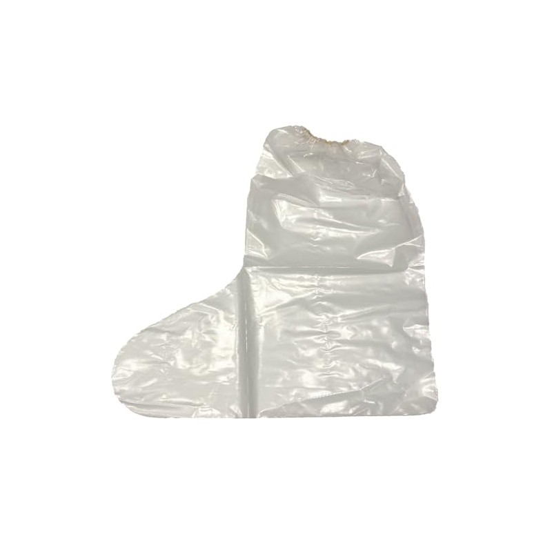 Homexk Disposable Vinyl Shoe Cover, Clear 20 Sheets 10 Pairs