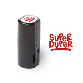 Self-Inking Teacher Stamps for Grading, Multicolor Assessment Stamp, Motivational Feedback Stamps, Homework Review Stamps, Praise Stamp Gift (Red, Super-Duper)