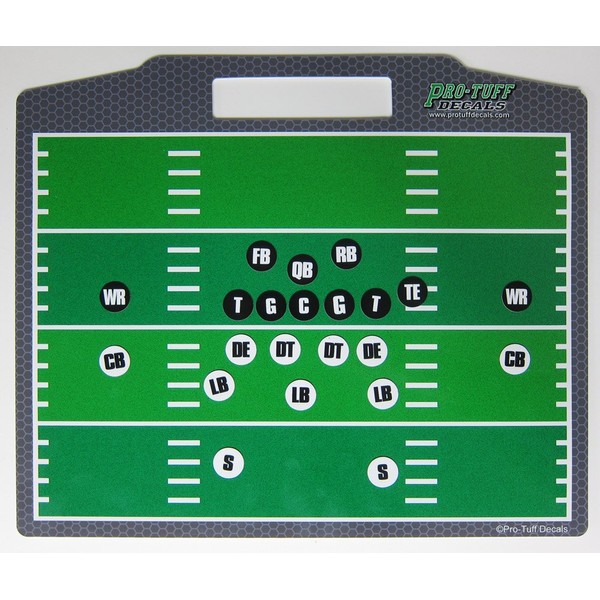 Pro-Tuff Decals Coaches Helper Magnetic Football Board for Plays and Field Position Football Magnet Board Football Play Board