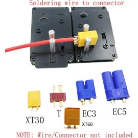 RC Connector and Silicone Wire Welding Soldering Insulate Station Jig RC Tools for XT90 XT60 EC5 EC3 T plug XT30 Deans Banana Plug Connector lipo Battery