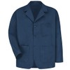 Red Kap Men's Lapel Counter Coat, Navy, Large