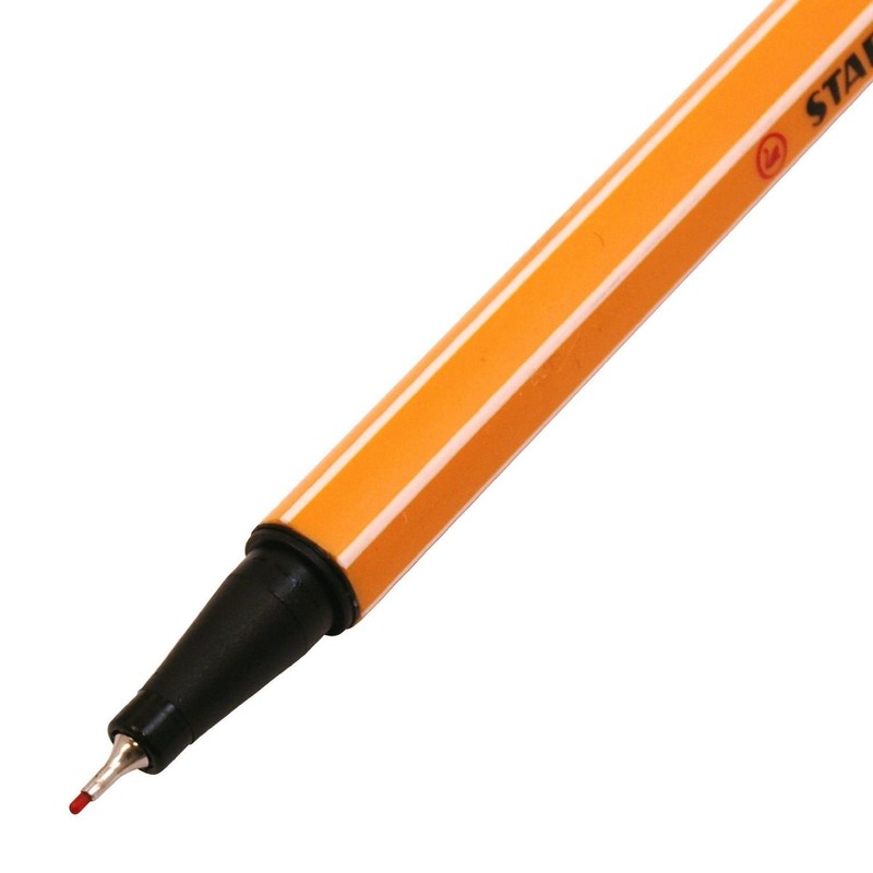 STABILO Fineliner Point 88, Line Width: 0.4 mm, Dark Red,
