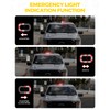 Xprite White Red Rooftop Emergency Strobe Light Bar, Beacon Safety