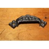 Restored Ornate Antique Victorian Cast Iron Bin Apothecary Cupboard Pull