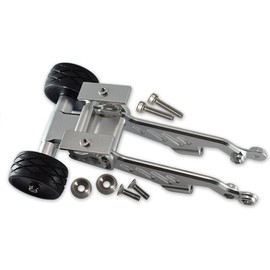 GPM Arrma 1/8 Outcast 6S BLX Stunt Truck Tuning Parts Aluminium Rear Wheelie with Wing Mount - 1 Set Silver