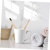 Gatuida 2pcs Natural Bamboo Toothbrushes Flexible Bristles Ergonomic Handle for