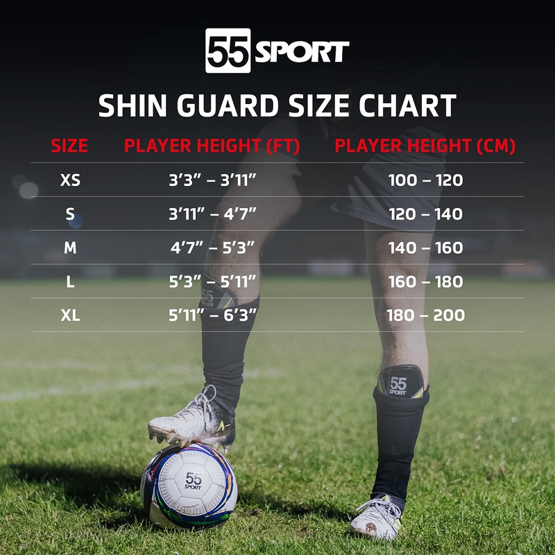 55 Sport Vortex Club Adult & Junior Protective Football Shin