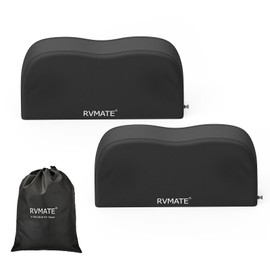 RVMATE Dual Axle Wheel Covers (2 Pack) - Fits 27"-30" Tires, Waterproof Anti-UV 420D Oxford Black Tire Covers for RV/Truck/Trailer