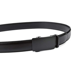 MOZETO Men's Ratchet Leather Dress Belt, Adjustable Slide Belt for Men with Automatic Buckle in Gift Box