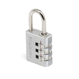 Master Lock 7630EURD Combination Padlock in Aluminium, Grey, 3 x 6.5 x 1.3 cm