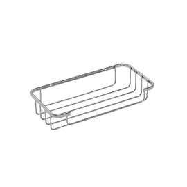 Croydex Chrome Wall Mounted Cosmetic Shower Basket for Bathroom, 5 Year Rust Free Guarantee, Silver