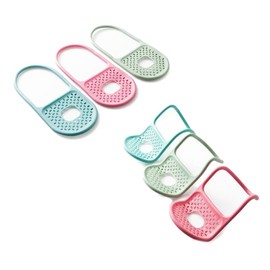 AKOAK Collapsible Drainer Rack, Kitchen Bathroom Clean Sponge Bowl Brush Airing/Storage Holder,Pack of 2 (Light Green)