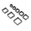 8Pcs Leather Cutting Mold Alloy Steel Square Shape Leather Punching