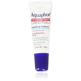 Reparador de labio y protector Aquaphor Lip Repair, protección solar de amplio espectro SPF 30, 0.35 onzas, paquete de de 2