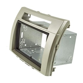 tomzz Audio 2455-053 Double DIN Radio Fascia Set Compatible with Toyota Corolla Verso ZER/ZZE Year of Manufacture 2004-2009 Silver with Installation Kit
