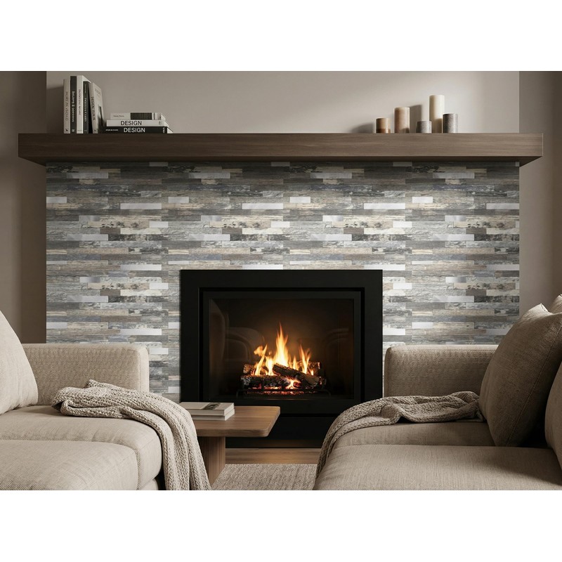 Yipscazo 2026 New Upgrade Peel and Stick Stone Metal Backsplash,